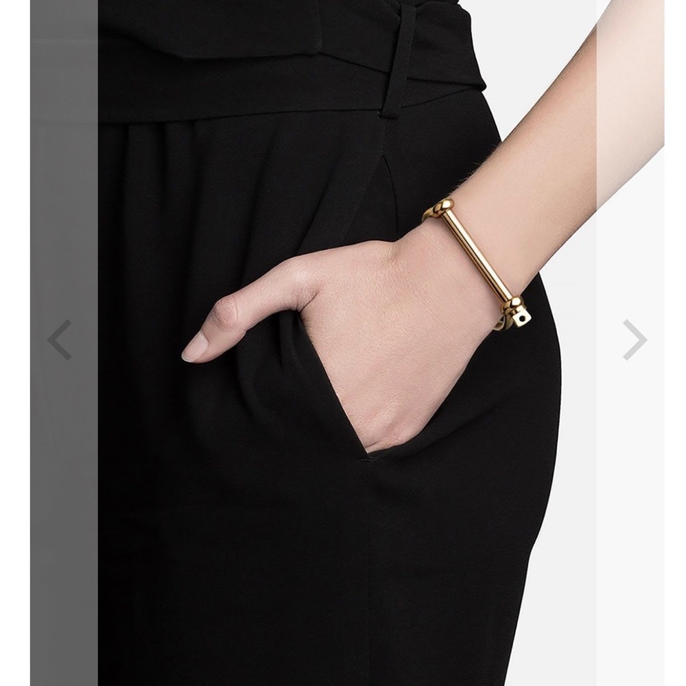 NWT! Miansai Unisex 18k Gold Plated Screw Cuff, Lg - Picture 3 of 9